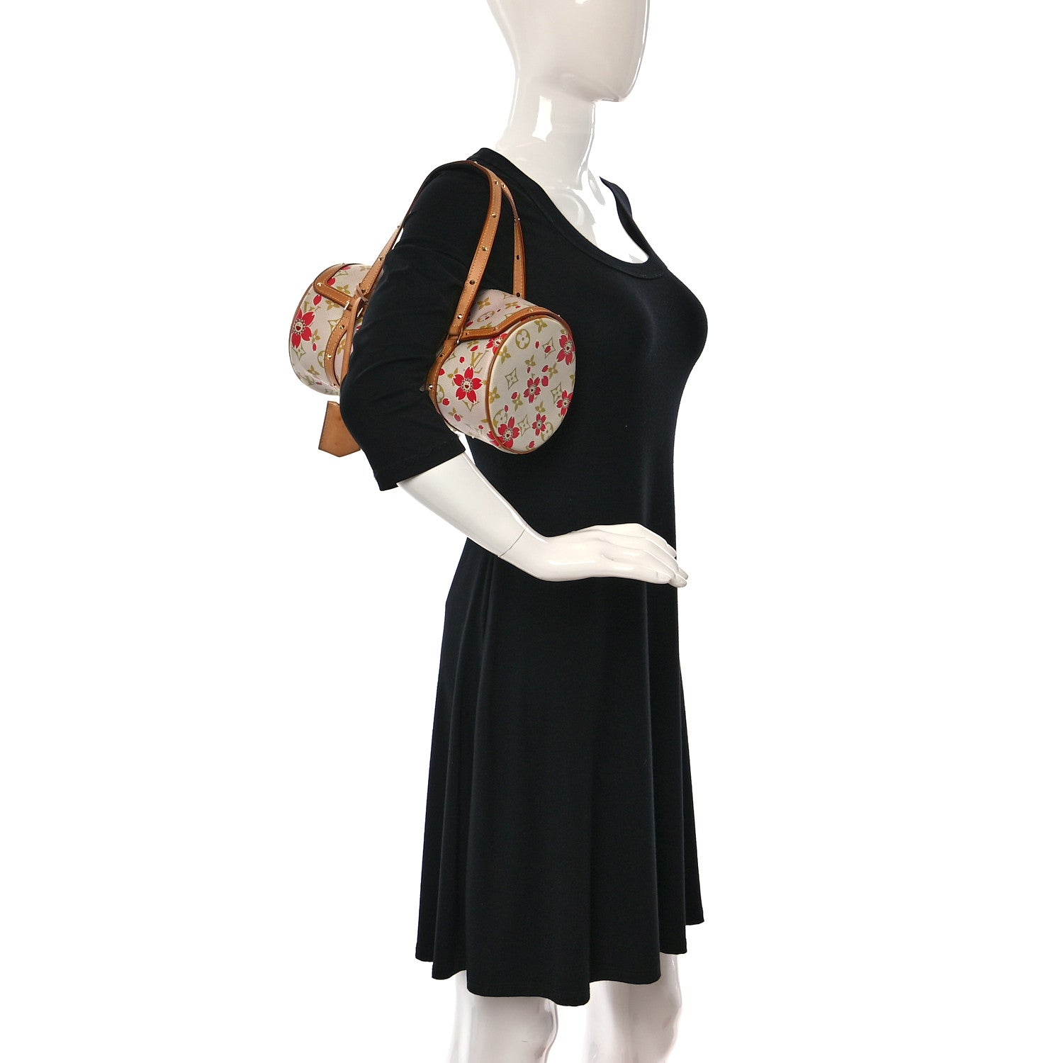 Louis Vuitton Monogram Cherry Blossom Papillon Red Creme 2 of 14