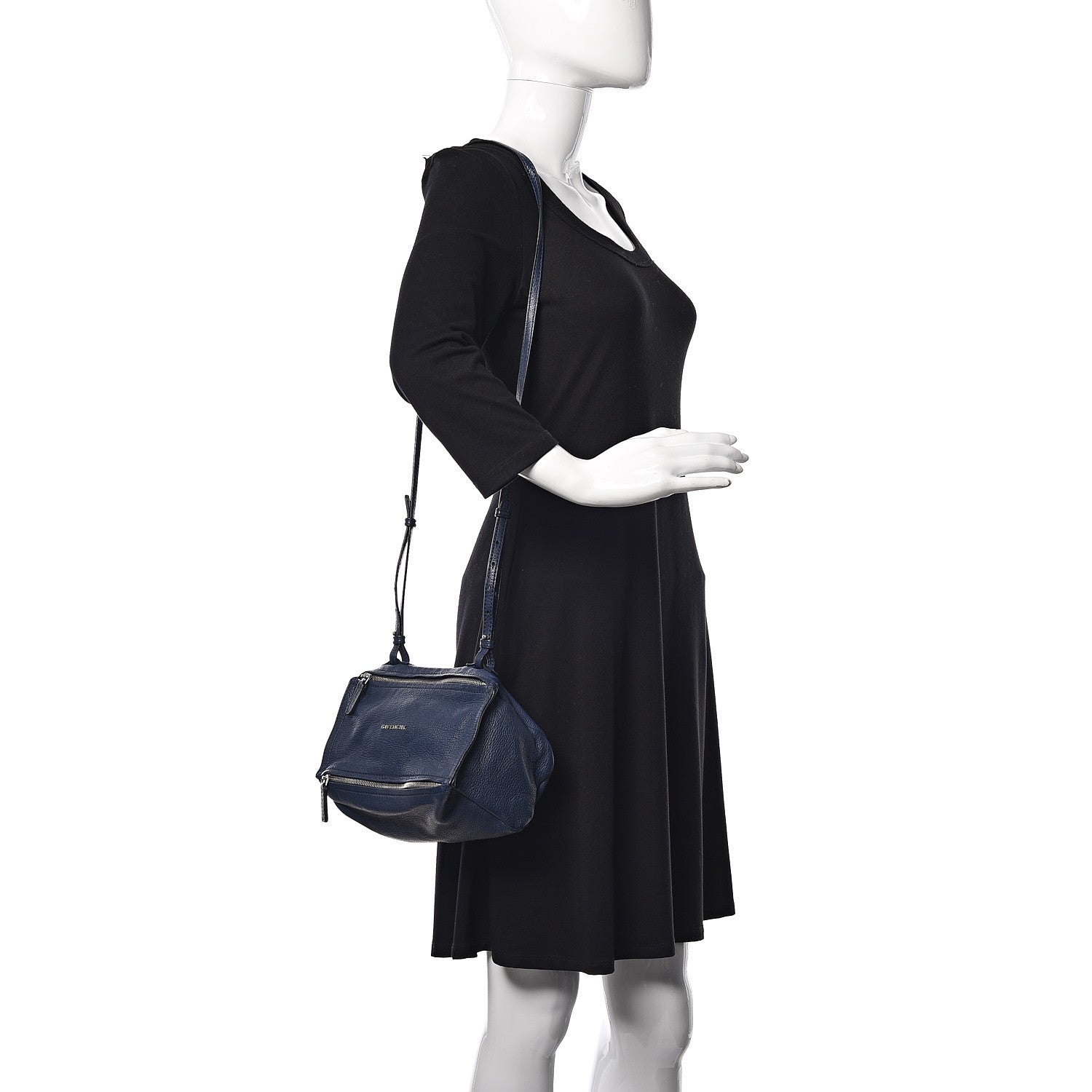 Givenchy Sugar Goatskin Mini Pandora Navy 2 of 11