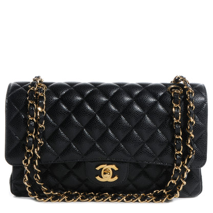 Chanel Caviar Quilted Medium Double Flap Black 1 of 8