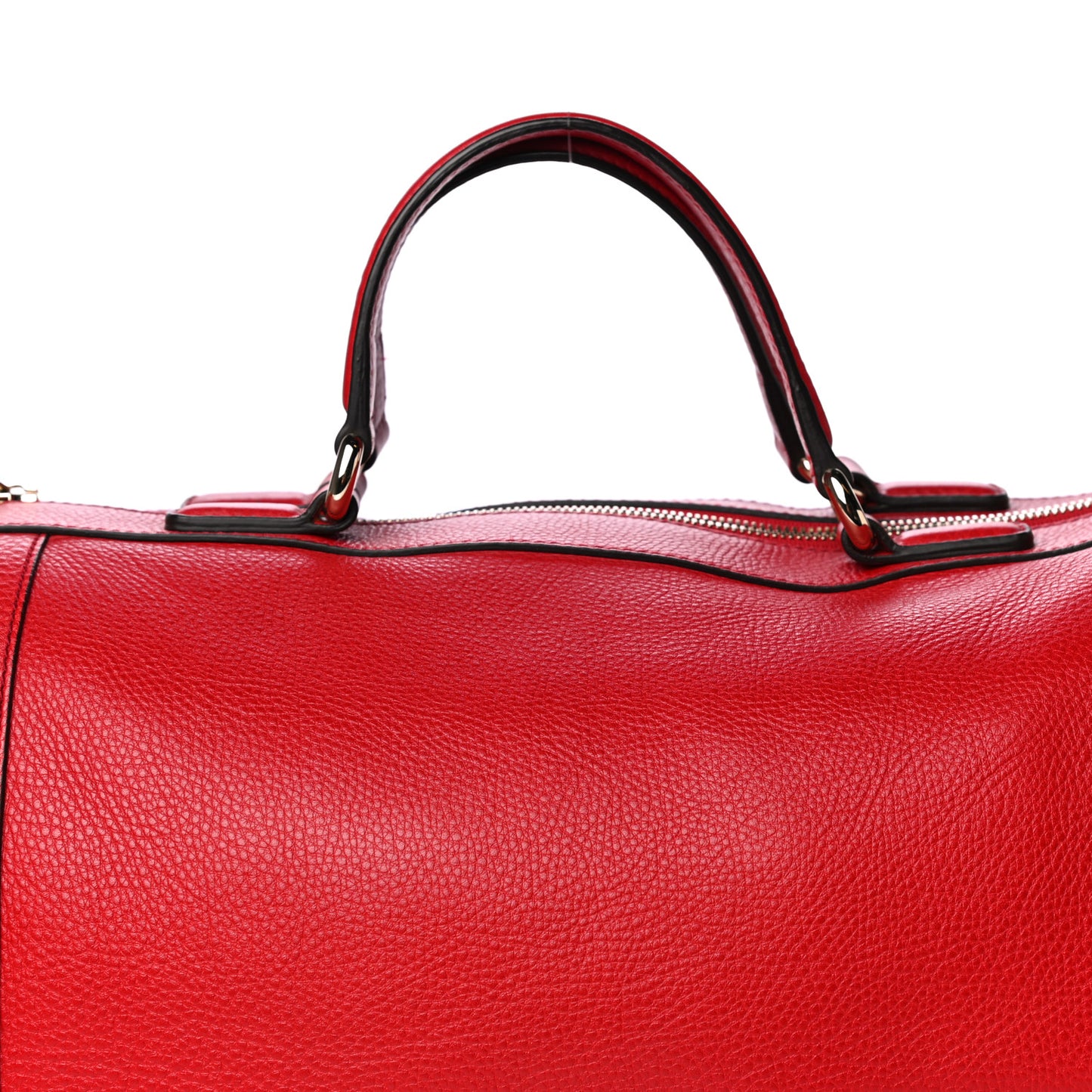 Pebbled Calfskin Medium Soho Boston Red
