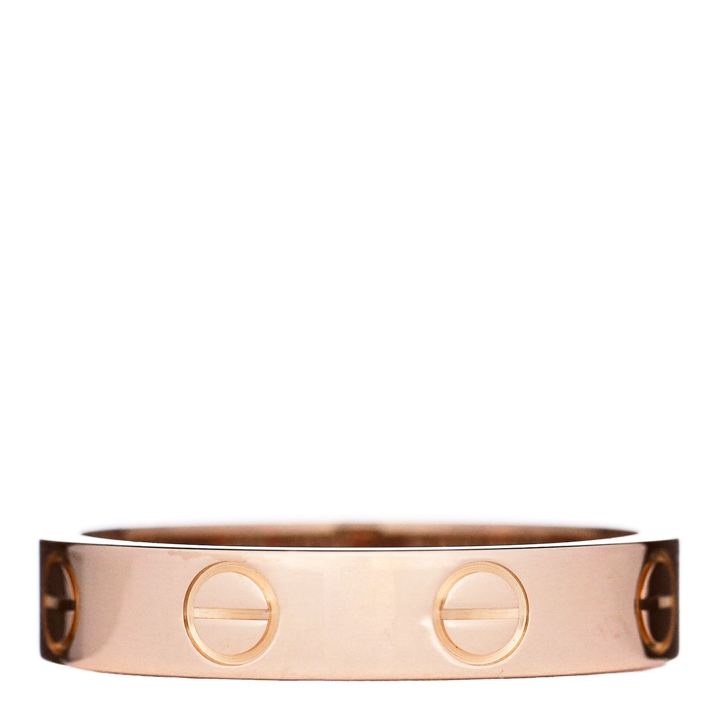 18K Pink Gold 3.5mm LOVE Wedding Band Ring 50 5.5