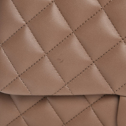 Chanel Lambskin Quilted Jumbo Single Flap Beige 8 of 9