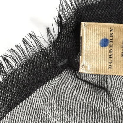 Burberry Cashmere London Check Lightweight Square Scarf Grey 5 of 5