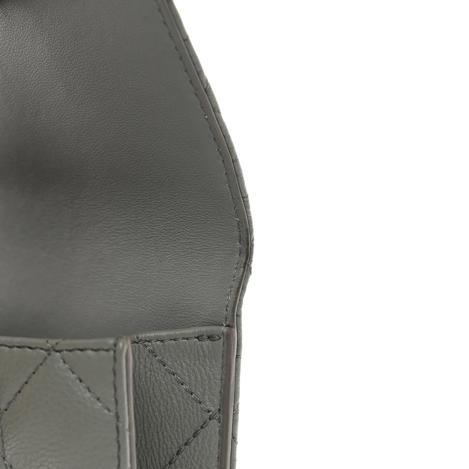 Christian Dior Supple Calfskin Caro Pouch with Chain Cloud Blue 11 of 11