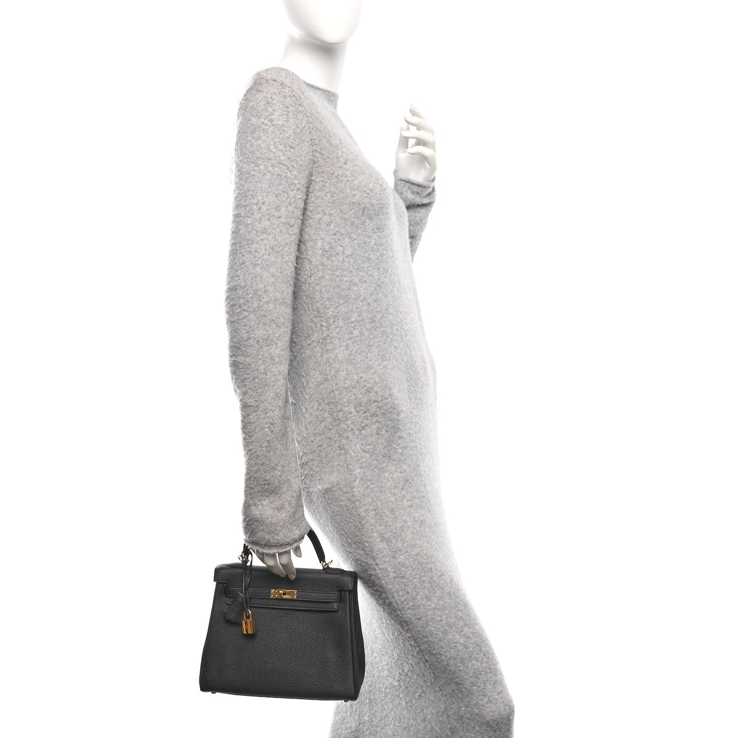 Hermes Togo Kelly Retourne 25 Black 2 of 16