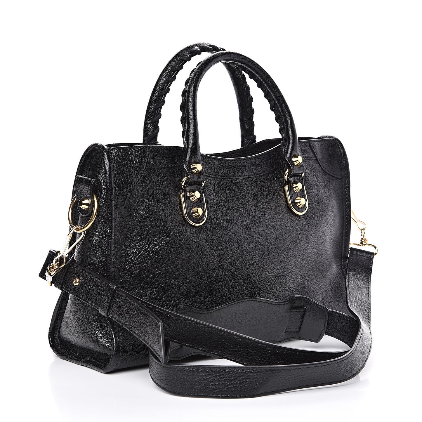 Chevre Gold Metallic Edge Hardware S City Black