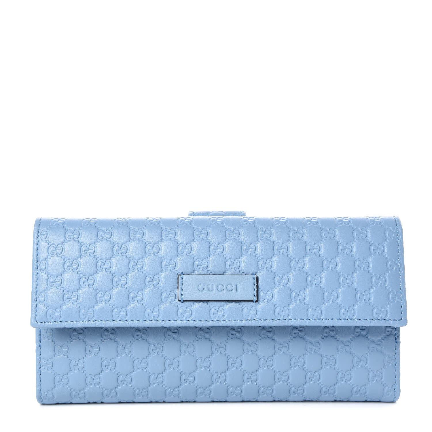 Gucci Microguccissima Continental Flap Wallet Mineral Blue 1 of 8