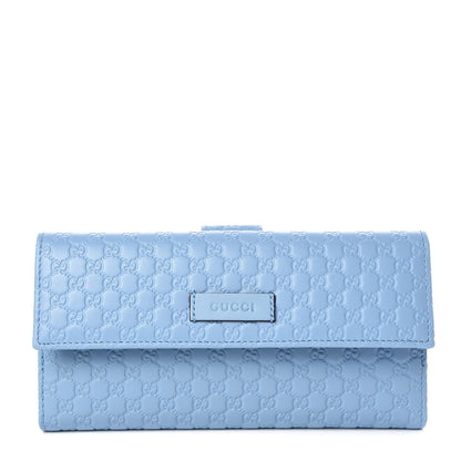 Gucci Microguccissima Continental Flap Wallet Mineral Blue 1 of 8