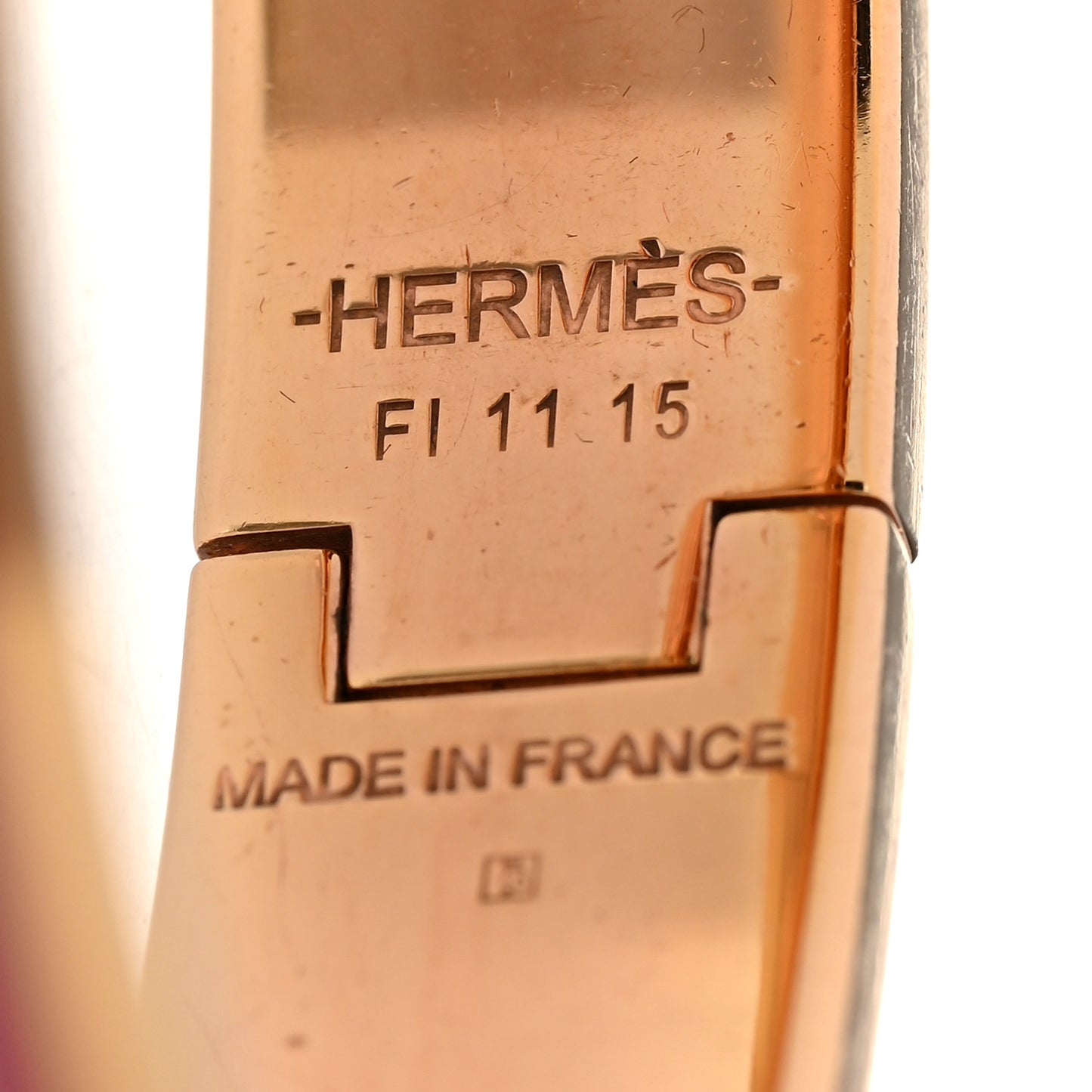 Enamel Narrow Clic Clac H Bracelet PM Rose Patch