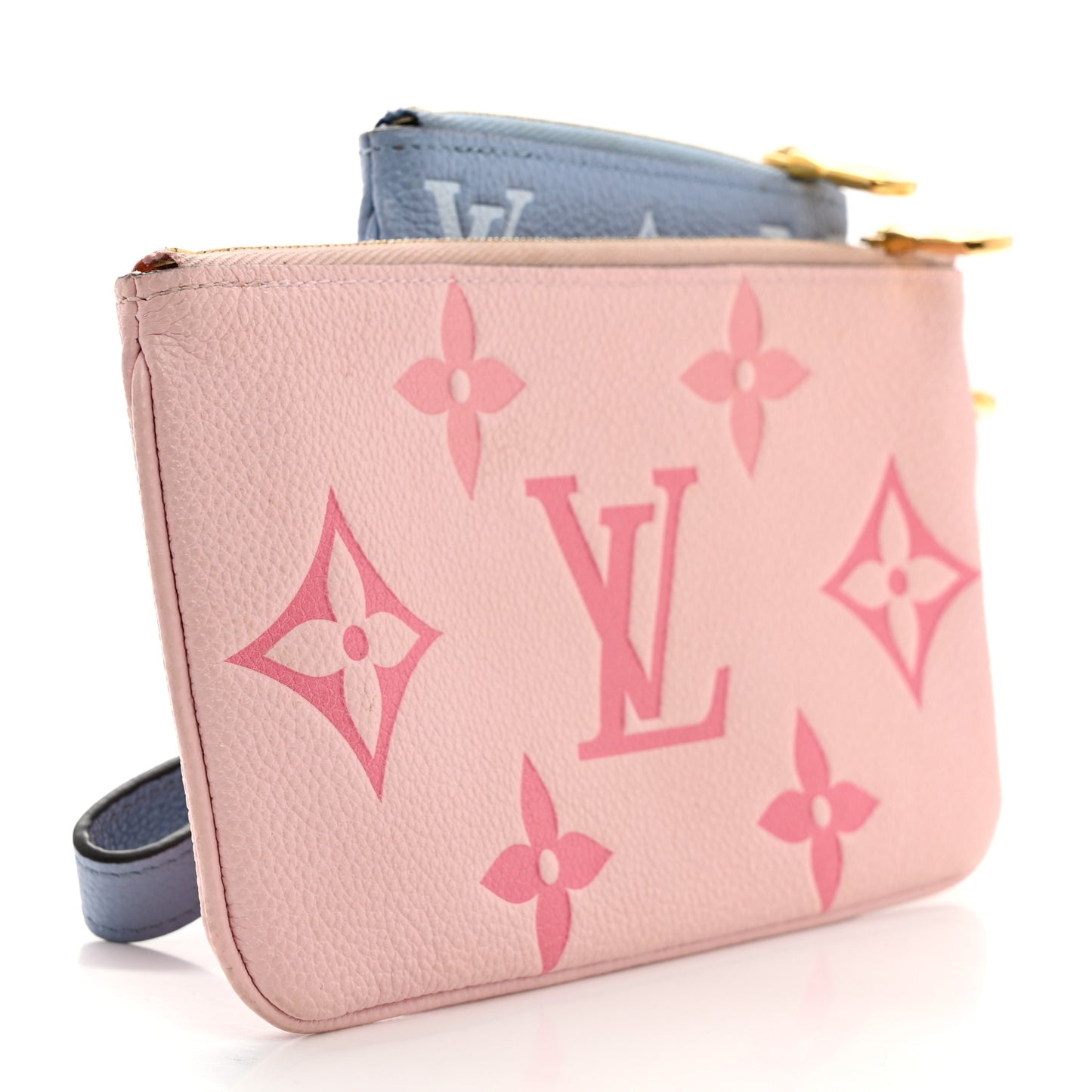 Empreinte Monogram Giant By The Pool Trio Pouch Rosebud Summer Blue Cream Saffron