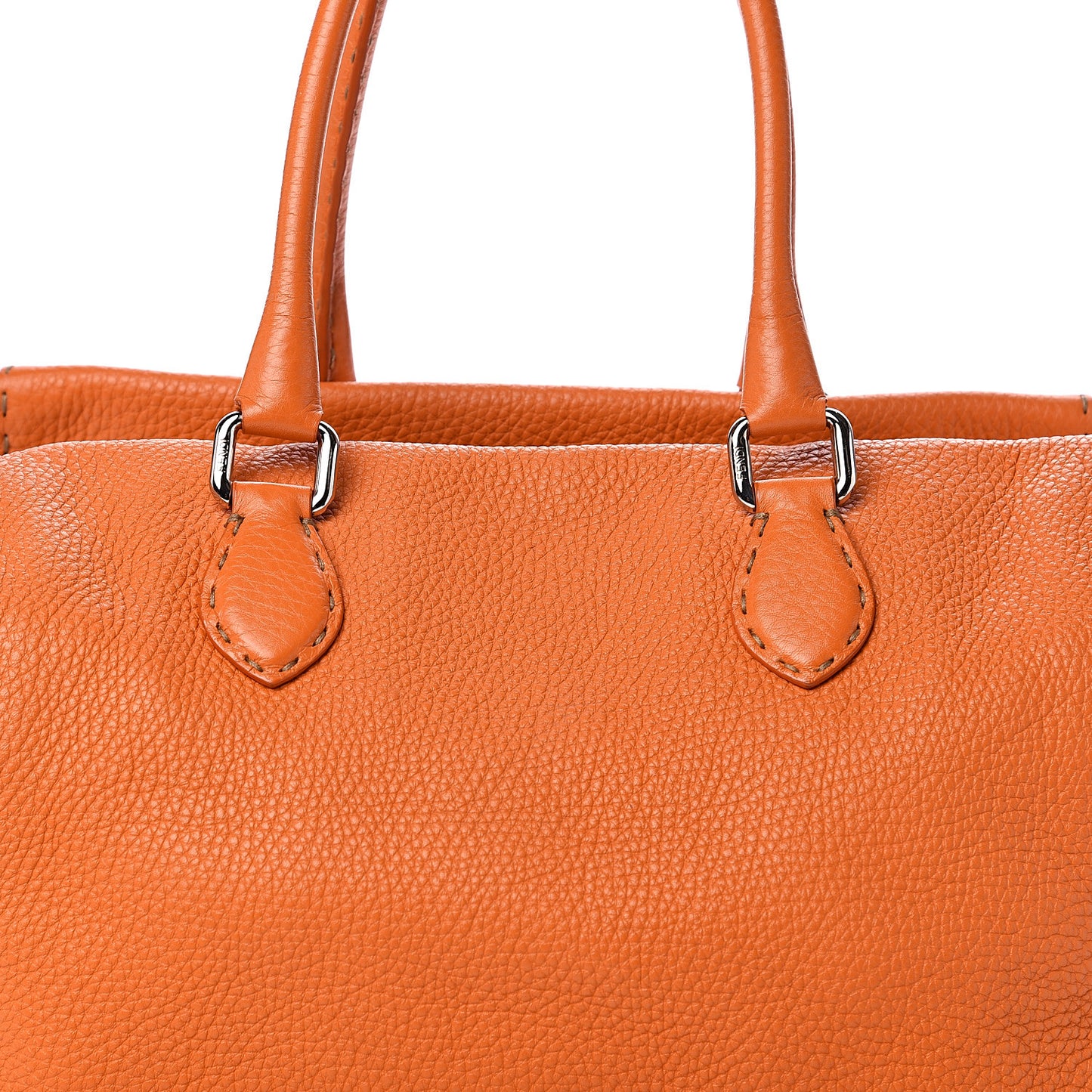 Calfskin Romano Selleria Firenze Frame Bag Orange
