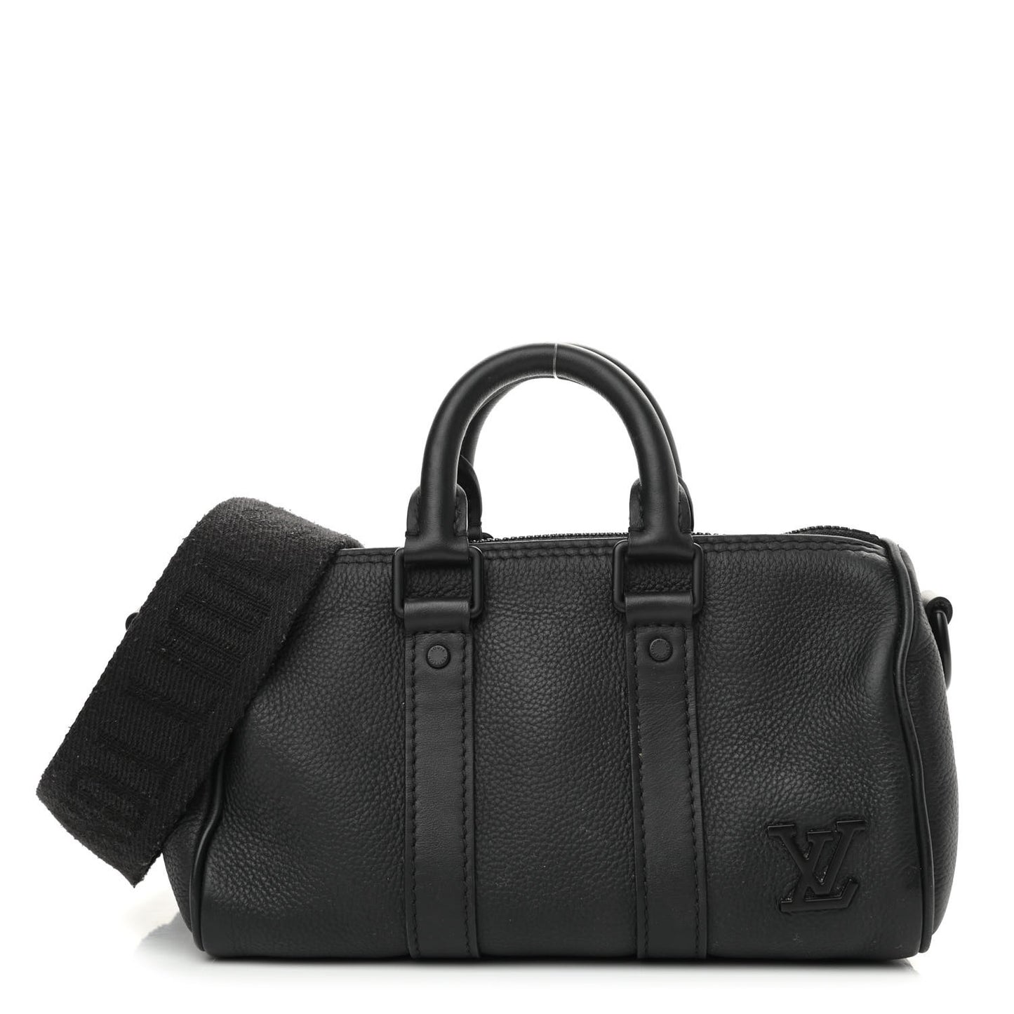 Calfskin Damier City XS Keepall Black