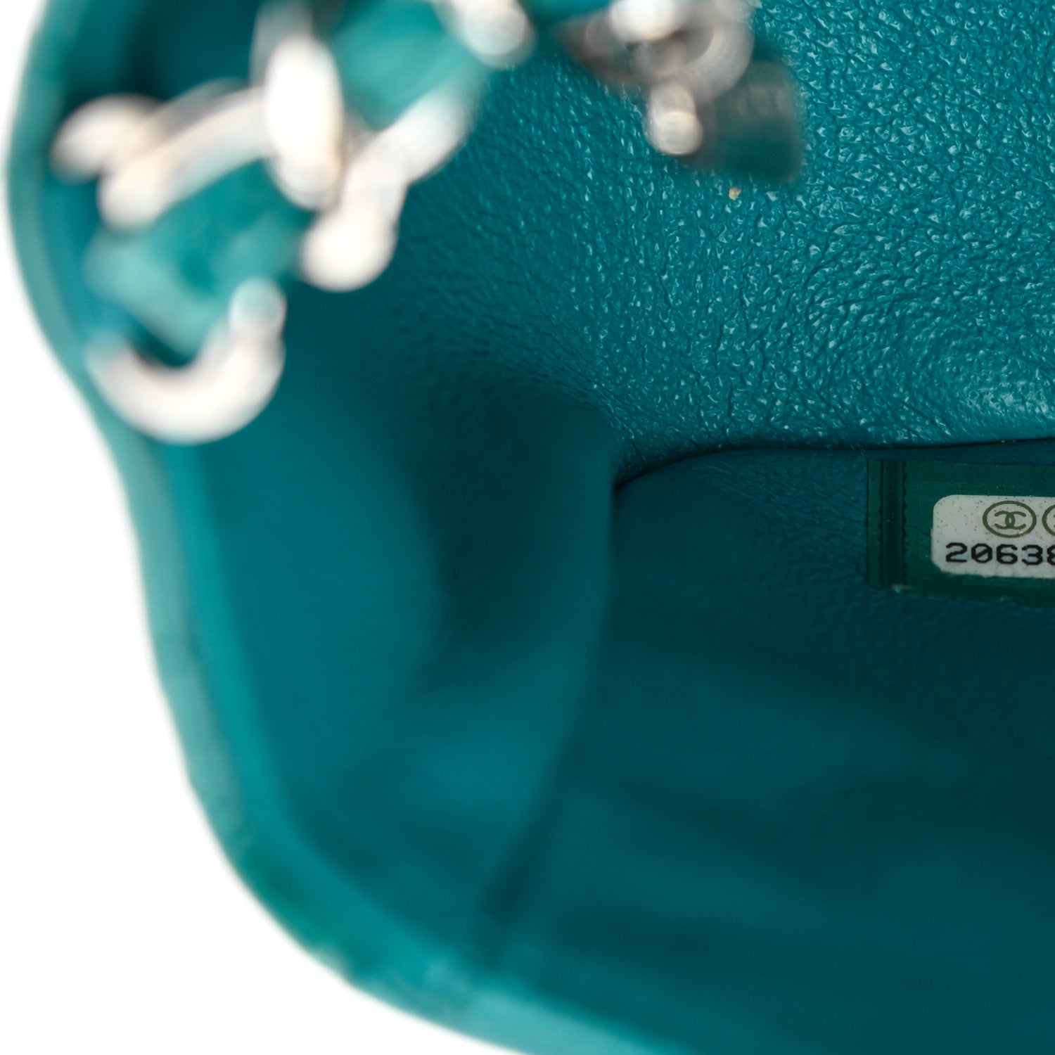 Chanel Patent Quilted Mini Rectangular Flap Turquoise 6 of 11