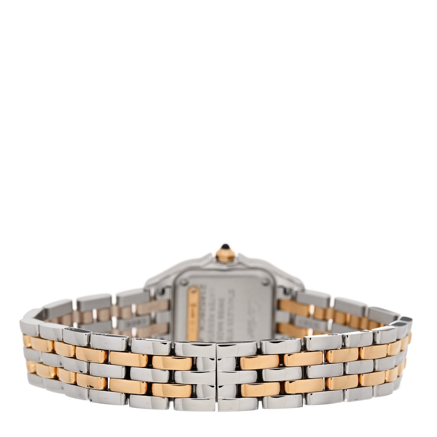 Stainless Steel 18K Yellow Gold 22mm Panthere Quartz Watch