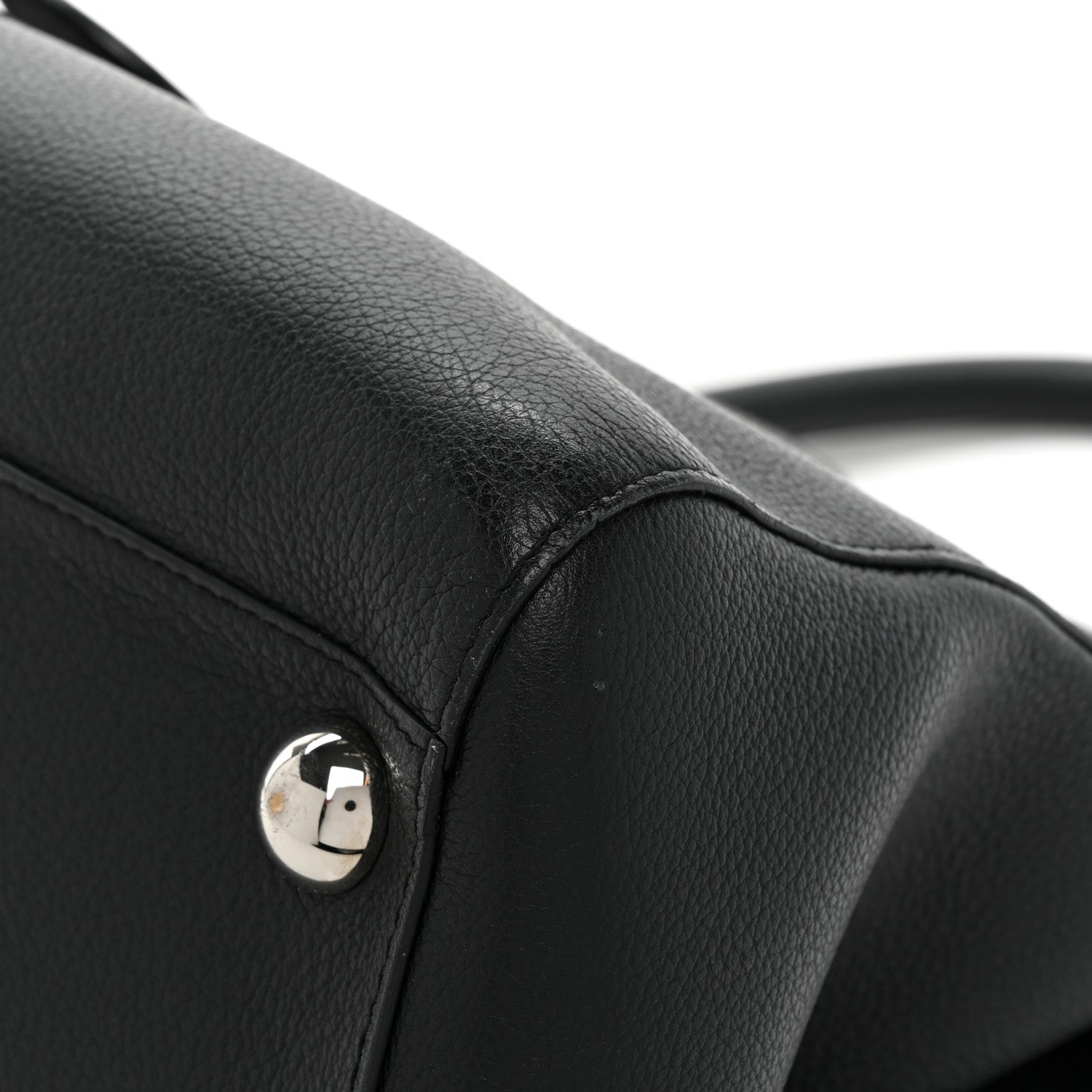 Delvaux Grained Calfskin GM Brillant Satchel Black 16 of 19