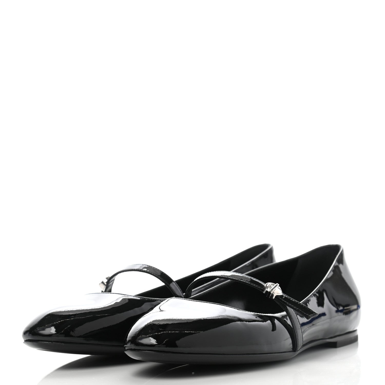 Louis Vuitton Patent Uniformes Ballet Flats 39 Black 2 of 6