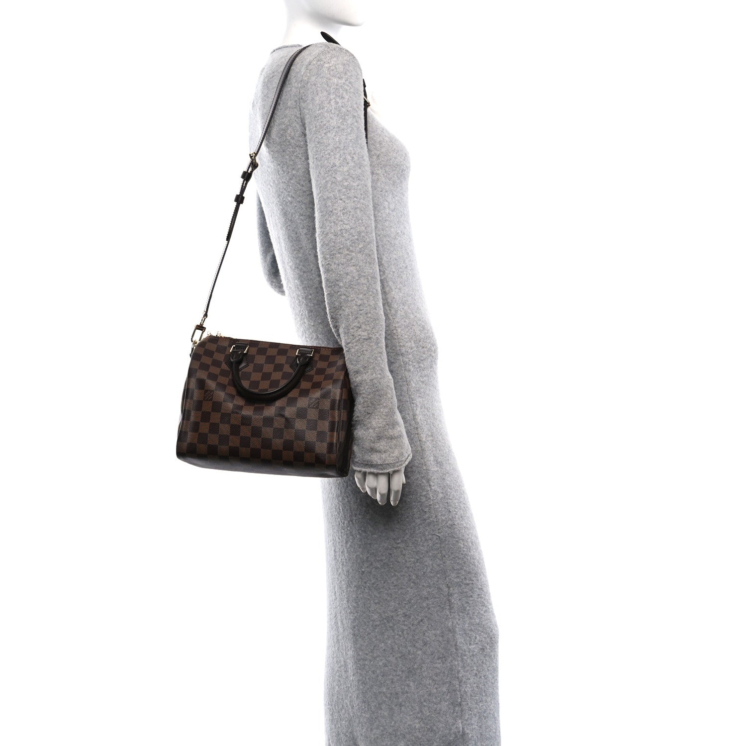 Louis Vuitton Damier Ebene Speedy Bandouliere 25 3 of 9