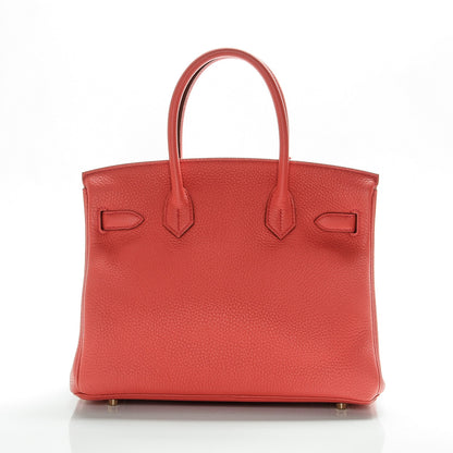 Hermes Togo Birkin 30 Rouge Pivoine 4 of 24