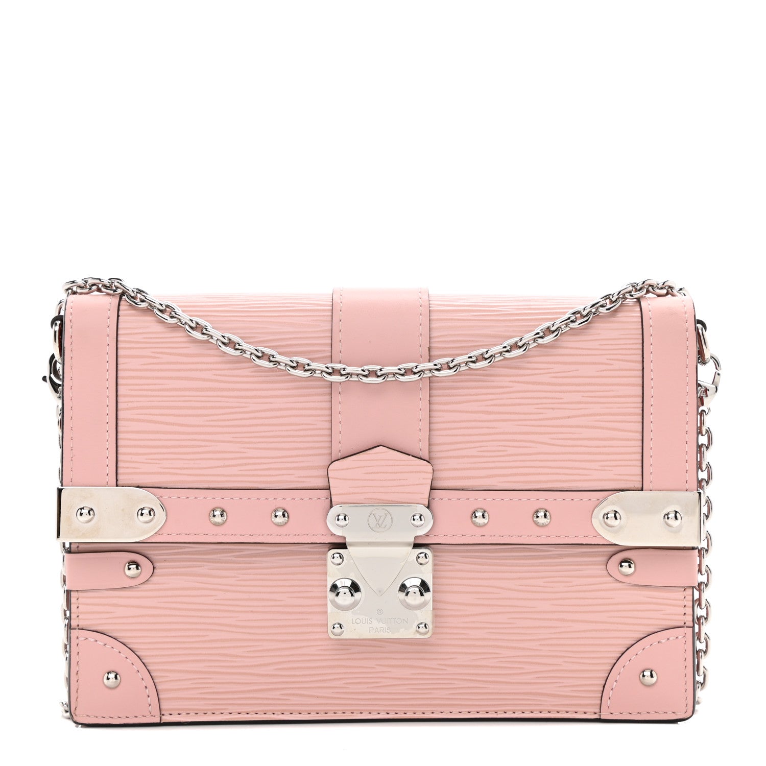Louis Vuitton Epi Trunk Chain Wallet Rose Ballerine 1 of 8