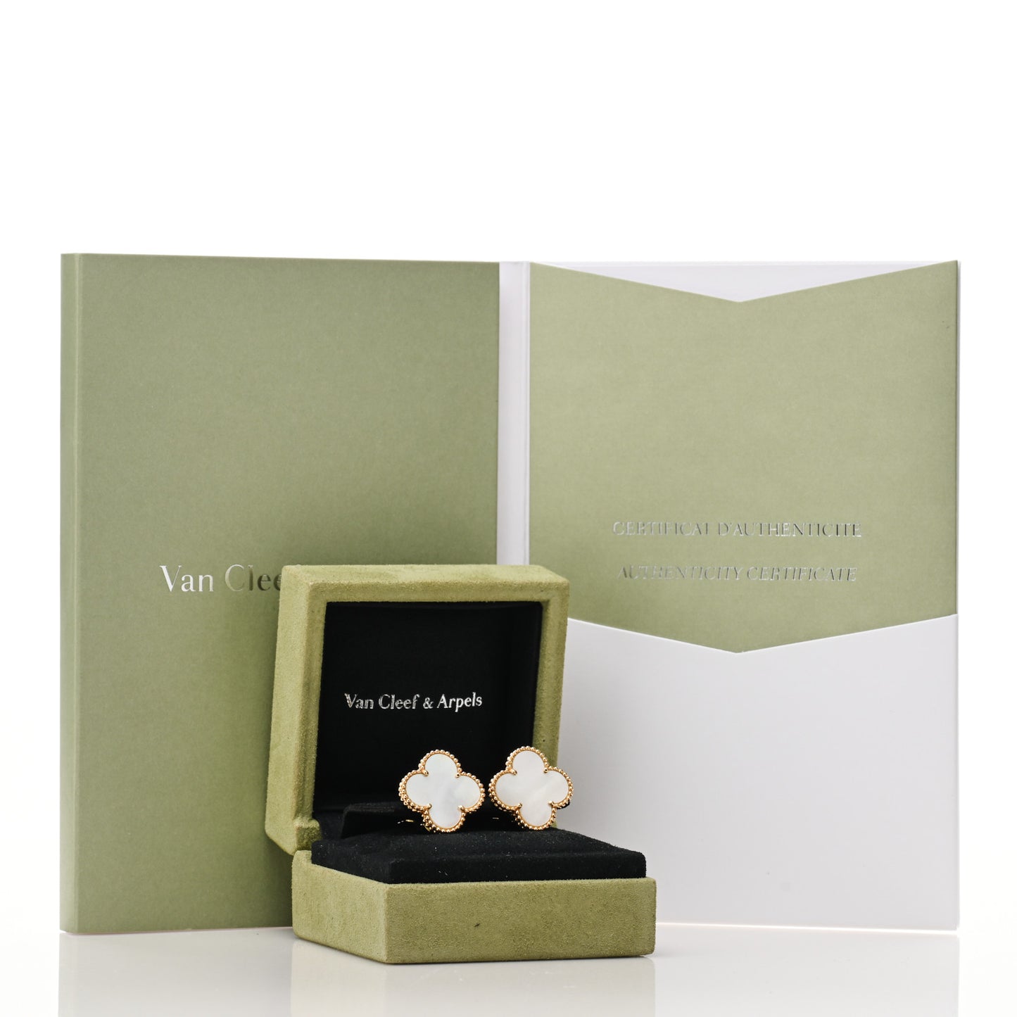 18K Yellow Gold Mother of Pearl Magic Alhambra Earrings