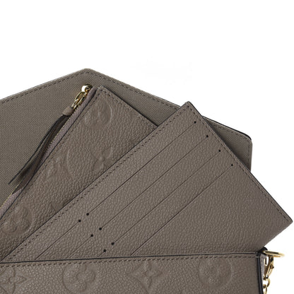 Louis Vuitton Empreinte Pochette Felicie Chain Wallet Tourterelle 7 of 10