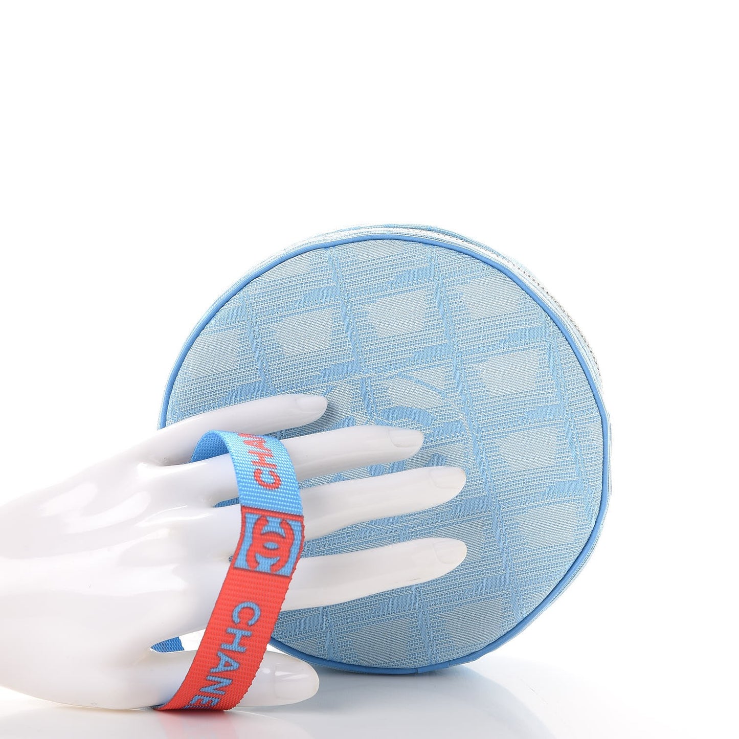 Nylon Travel Round Pouch Blue