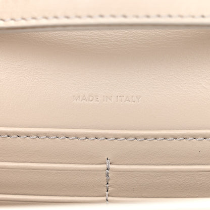 Celine Shiny Calfskin Triomphe Margo Wallet on Chain Light Stone 7 of 15