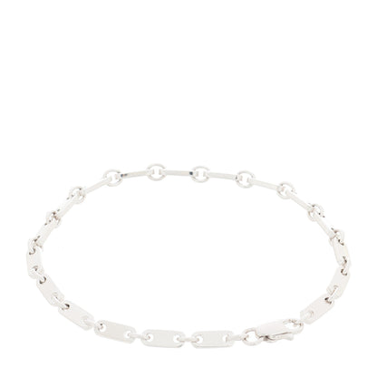 Cartier 18K White Gold 3.5mm Fidelity Link Bracelet 2 of 6