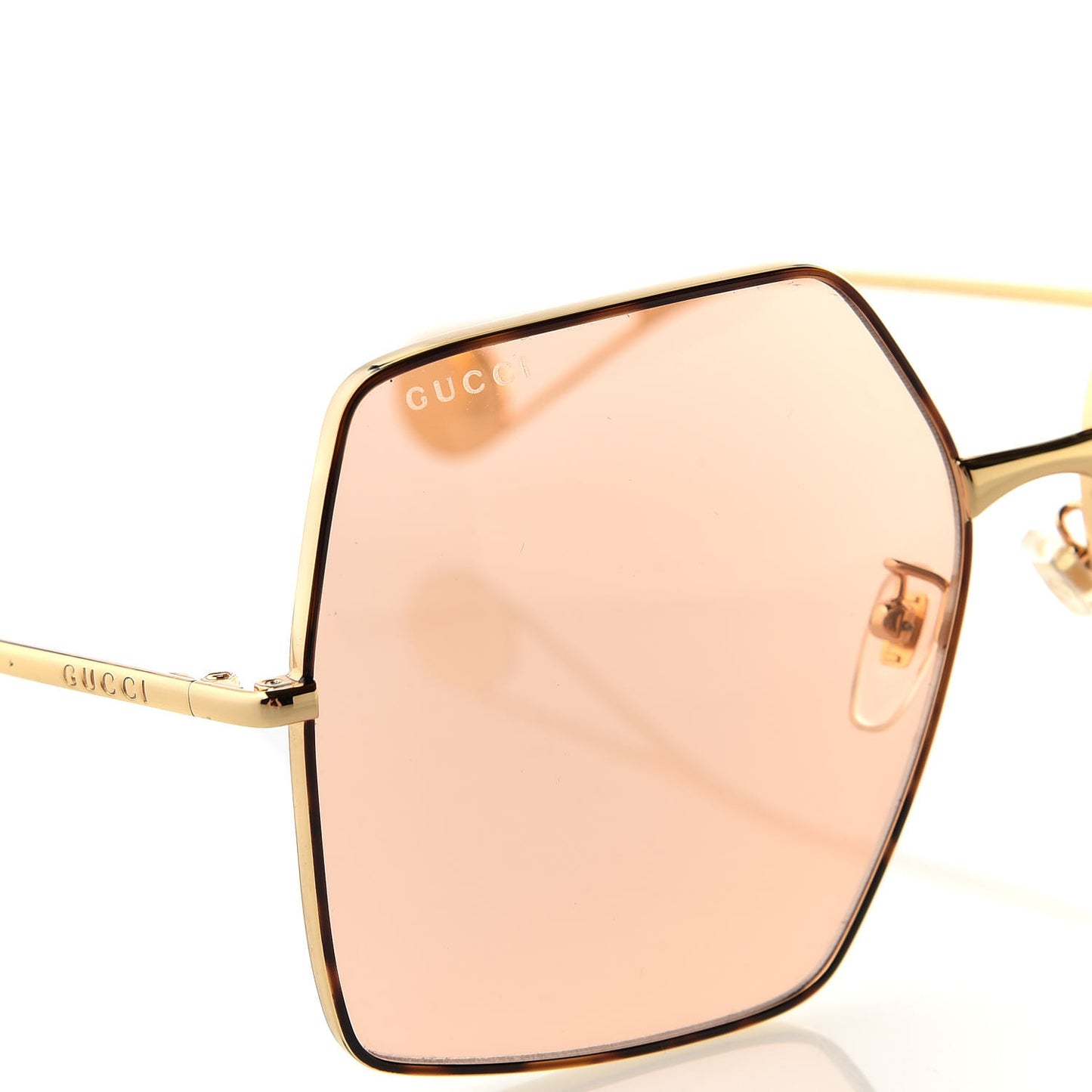 Square Frame GG0536S Sunglasses Gold