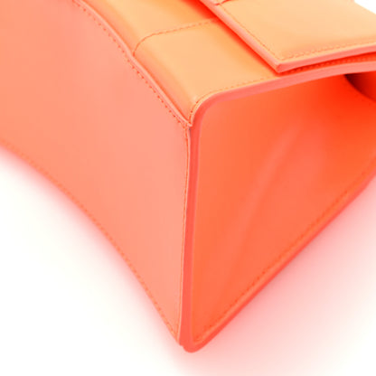 Balenciaga Shiny Box Calfskin Small Hourglass Top Handle Bag Fluo Orange 9 of 9