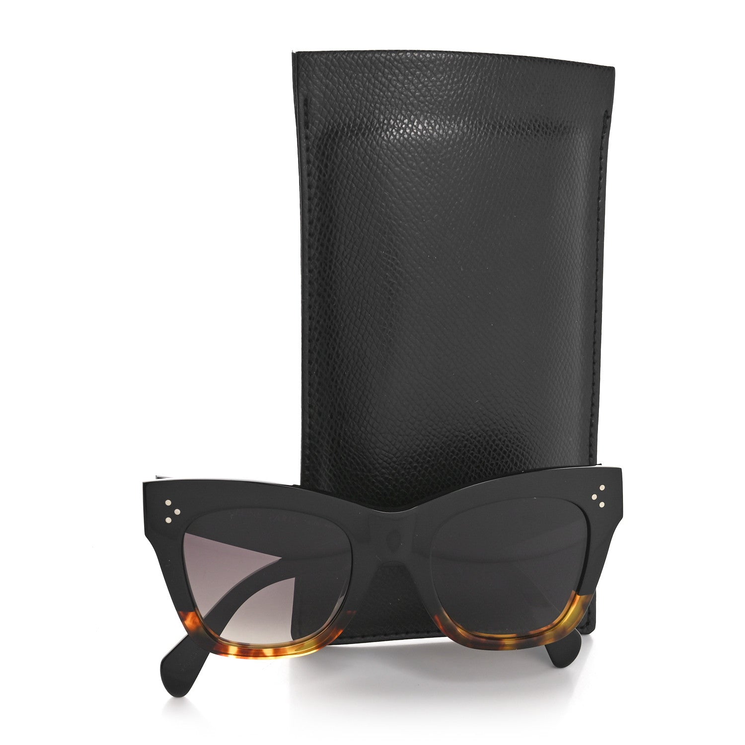 Celine Acetate Cat Eye Sunglasses CL40004I Havana Black 7 of 7