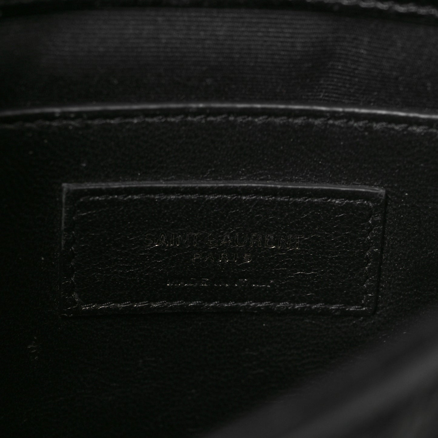 Crinkled Calfskin Matelasse Monogram Baby Niki Chain Satchel Black