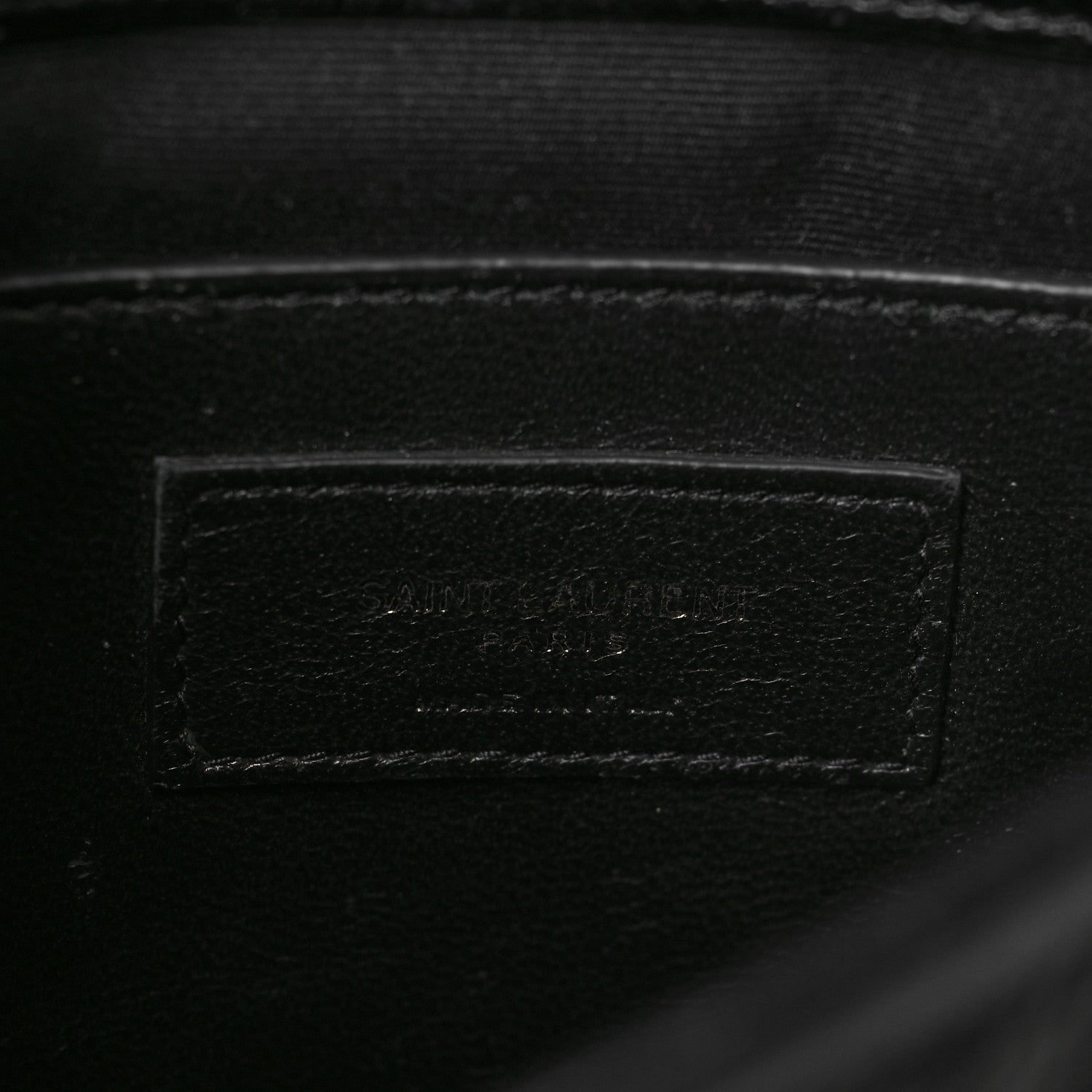 Saint Laurent Crinkled Calfskin Matelasse Monogram Baby Niki Chain Satchel Black 6 of 6