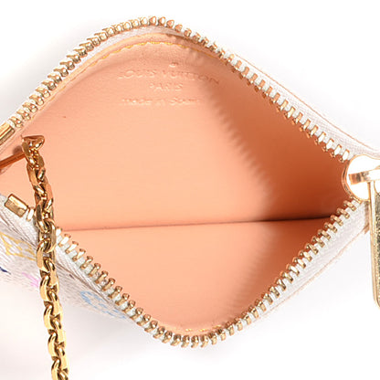 Louis Vuitton Monogram Multicolor Key Pouch White 5 of 7