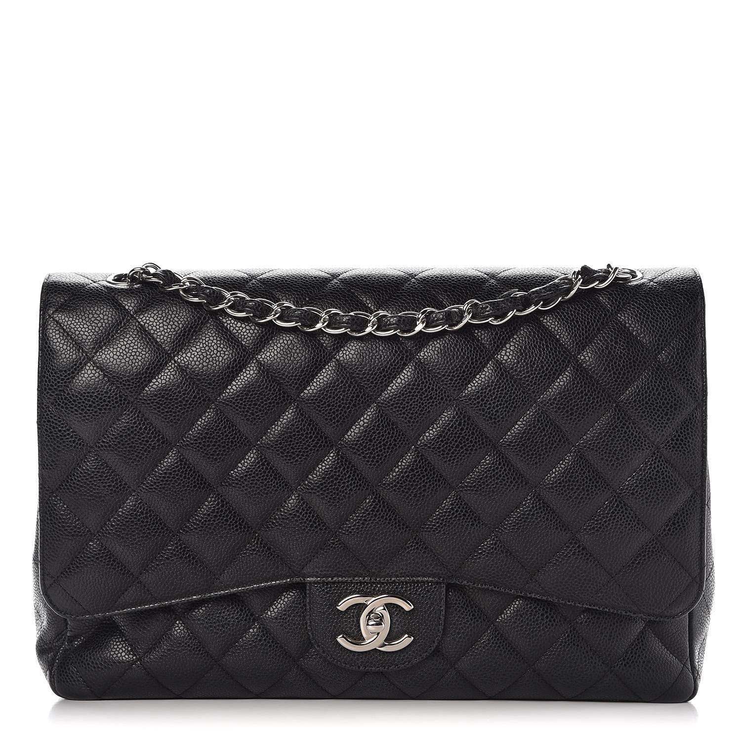 Chanel Caviar Quilted Maxi Double Flap Black 1 of 14