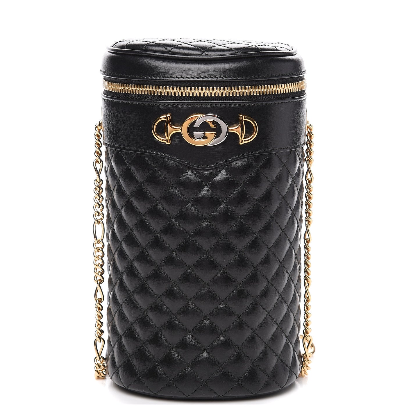 Calfskin Trapuntata Zumi Belt Bag Black