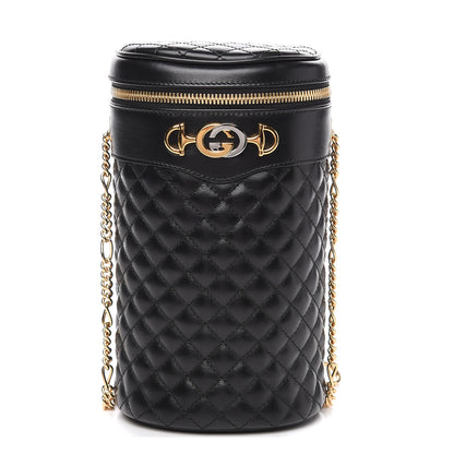 Gucci Calfskin Trapuntata Zumi Belt Bag Black 1 of 9