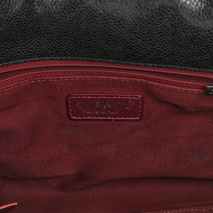 Chanel Crumpled Grained Calfskin Jumbo CC Crave Flap Black 6 of 10