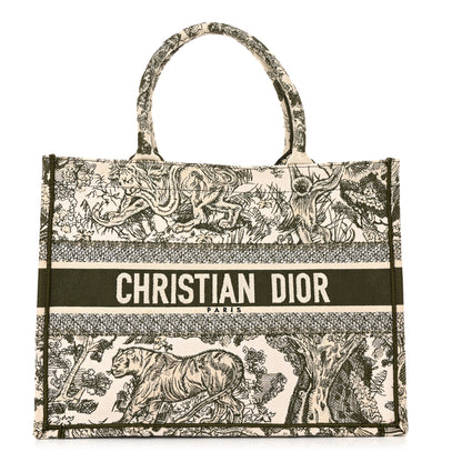 Christian Dior Canvas Embroidered Medium Dioriviera Toile De Jouy Book Tote 1 of 14