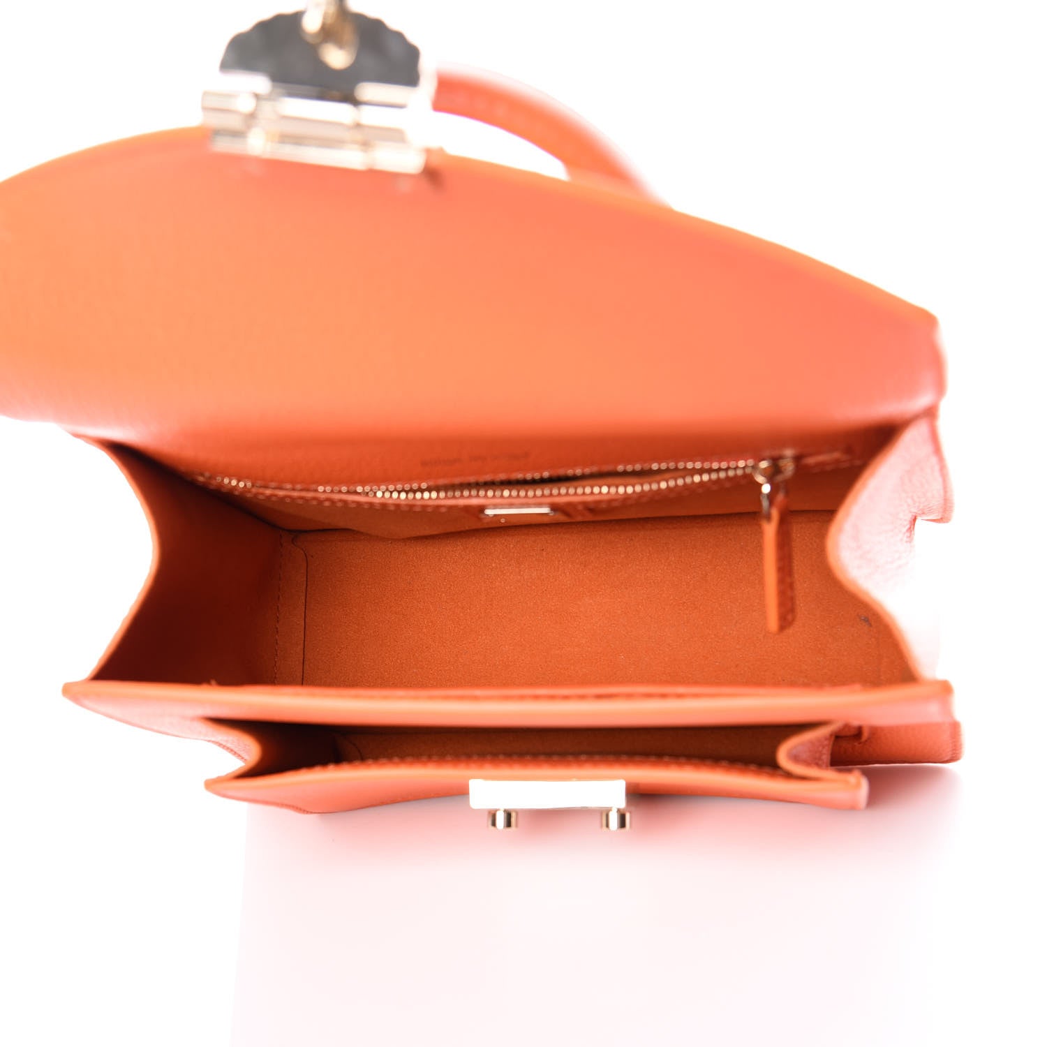 MCM Grained Calfskin Small Patricia Satchel Orange 5 of 10