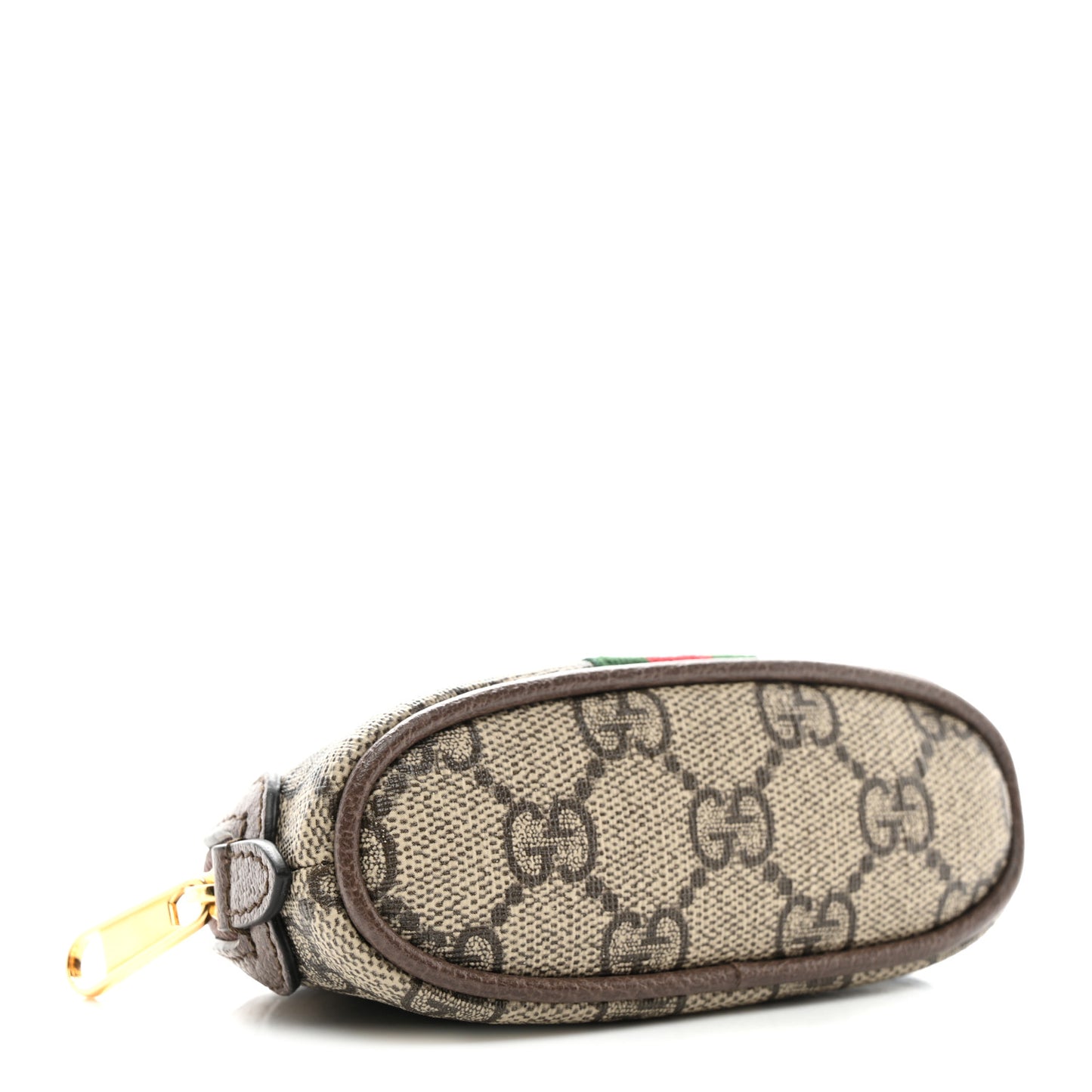 GG Supreme Monogram Web Ophidia Dome Key Pouch Beige New Acero