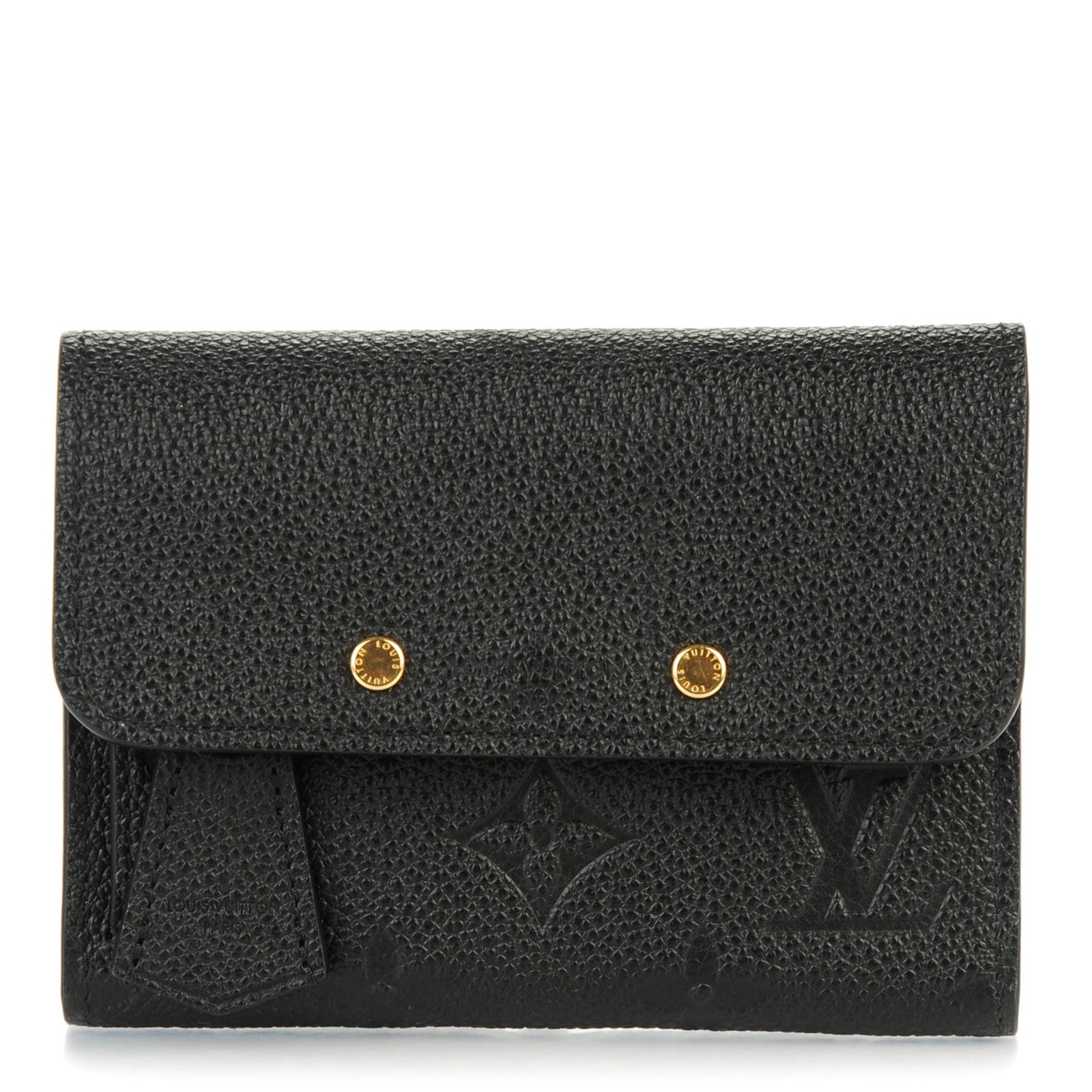 Louis Vuitton Empreinte Pont-Neuf Compact Wallet Black 1 of 7
