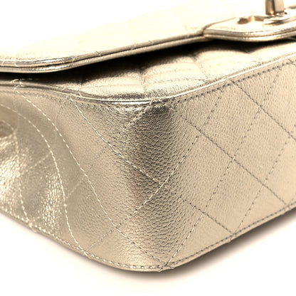Chanel Metallic Caviar Quilted Medium CC Slide Flap Light Gold 10 of 11