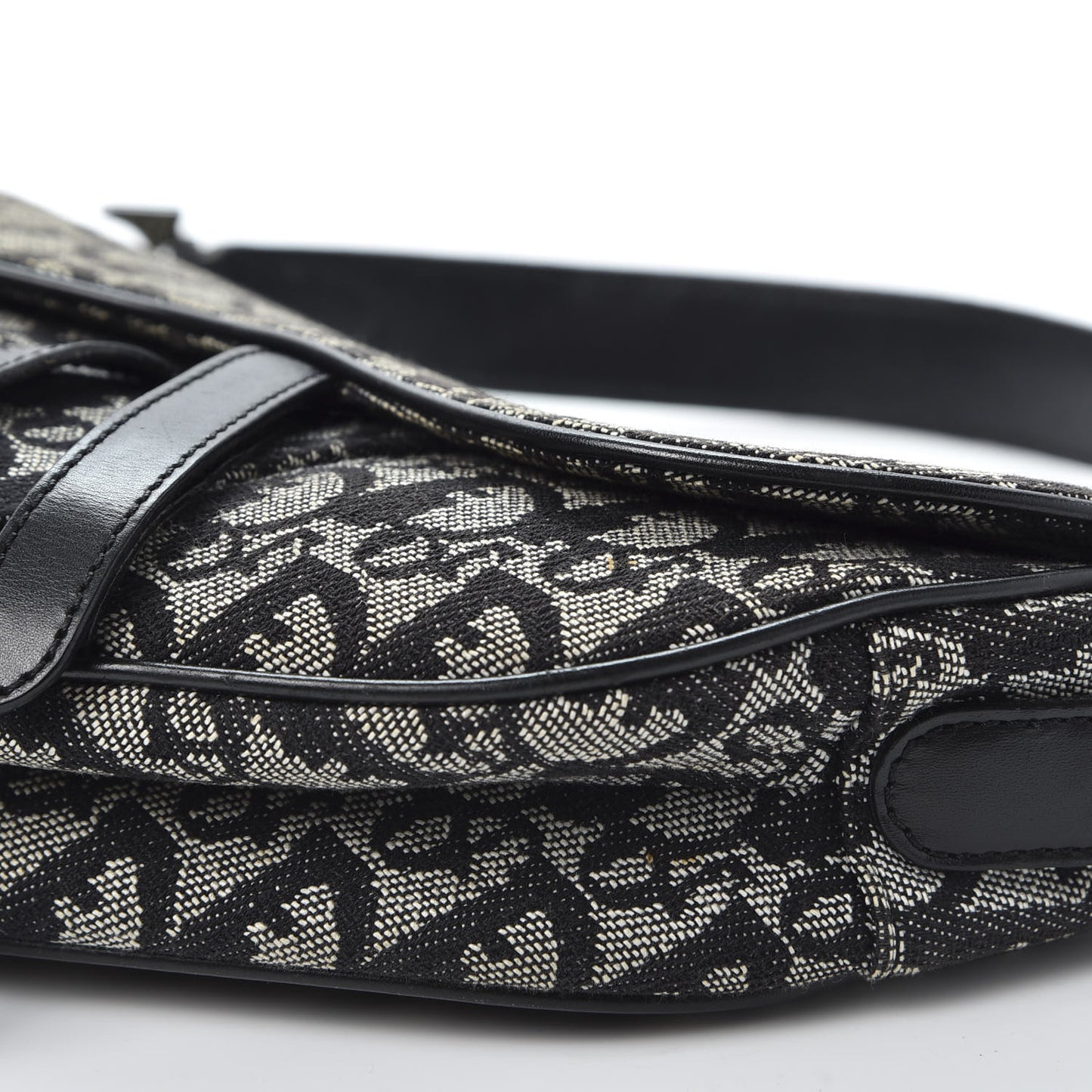 Monogram Saddle Bag Black