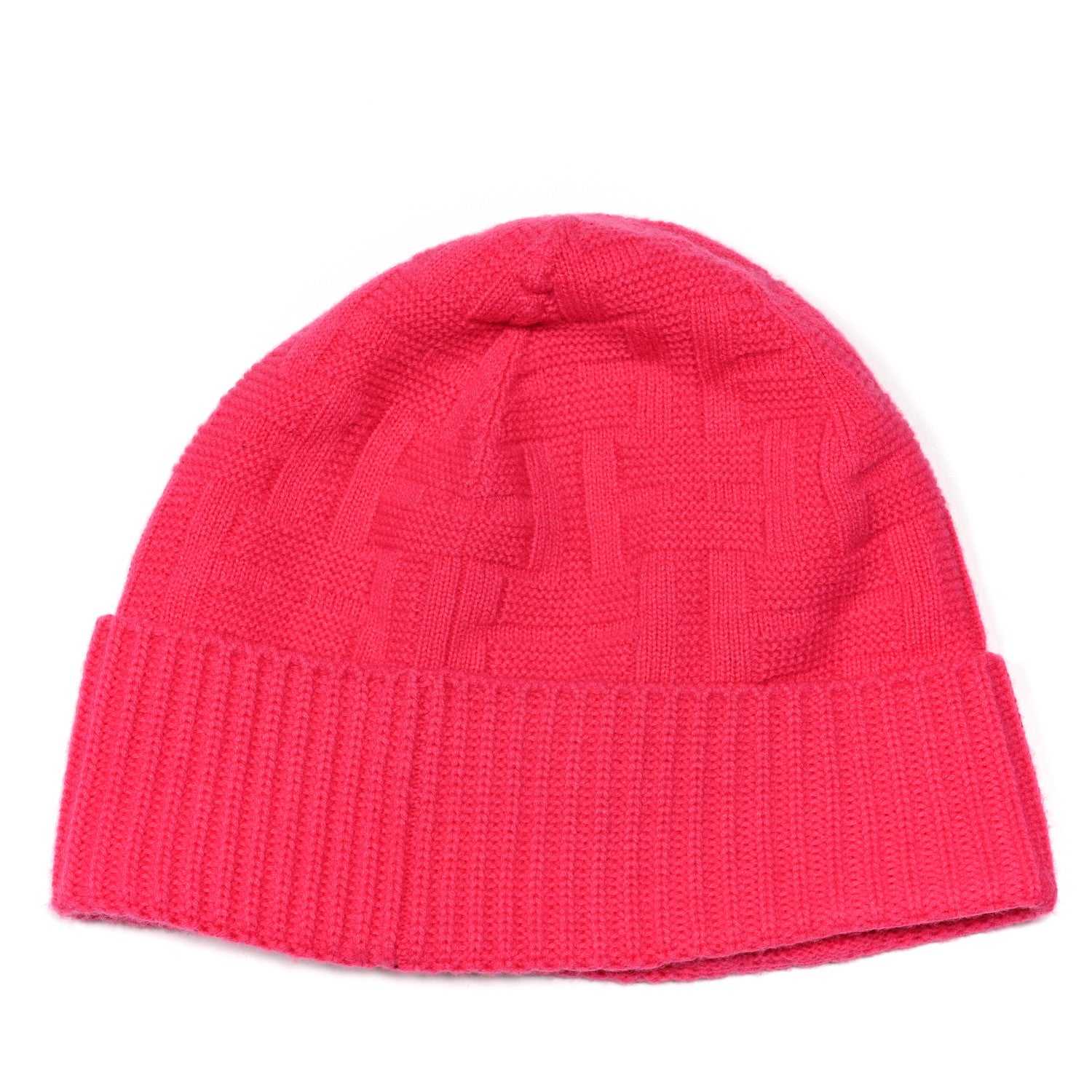 Hermes Wool Beanie Hat L Rose Flash 2 of 4