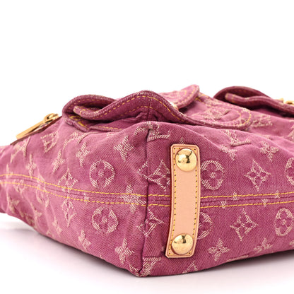Louis Vuitton Denim Baggy PM Fuchsia 8 of 9