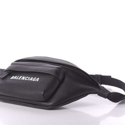 Balenciaga Smooth Calfskin Logo Everyday Beltpack XS Black White 7 of 9