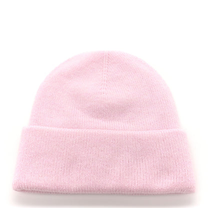 Chanel Cashmere Crystal CC Heart Beanie Hat Light Pink 3 of 6
