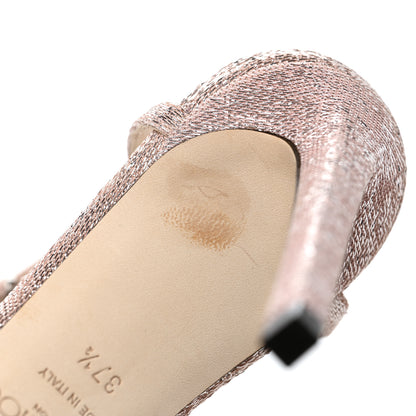 Jimmy Choo Crystal Thaia 100 Sandal 37.5 Ballet Pink 10 of 11