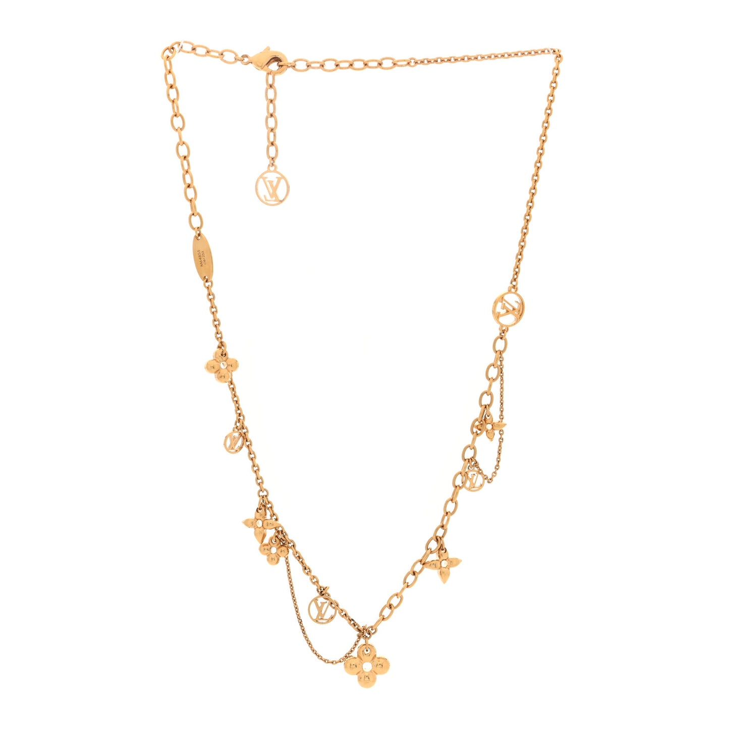 Metal Blooming Supple Necklace Gold